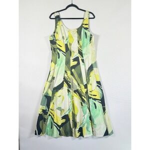 NEW Donna Karan New York Women 14 Dress Sleeveless Midi Cruise Resort Chic Paris